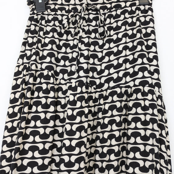 YDE Black & Cream Maxi Skirt | Size M