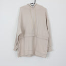 YDE Beige Three-Quarter Sleeve Hoodie | Size M-1