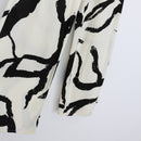 YDE Black & White Linen Wide-Leg Pants | Size M-3