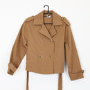 YDE Tan Cropped Trench Coat | Size M-1