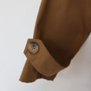 YDE Tan Cropped Trench Coat | Size M-4
