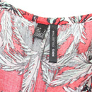 Mango Red Tropical Print Jumpsuit | Size M-4