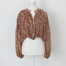 YDE Pink Chiffon Button Blouse | Size M-1