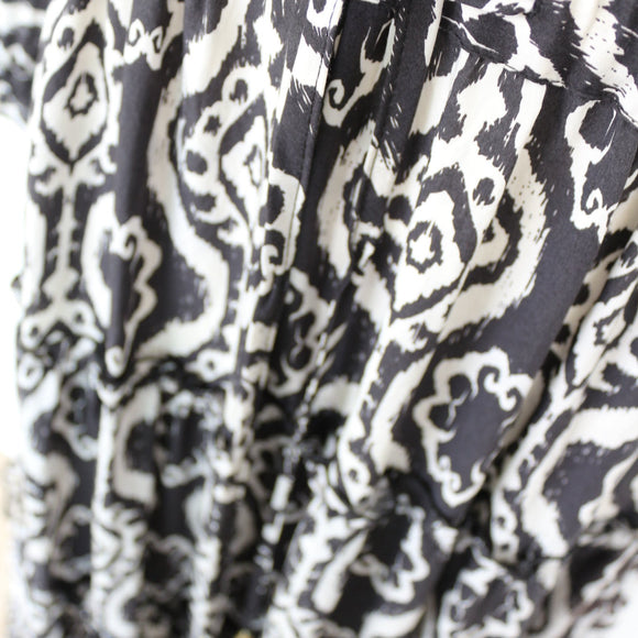 YDE Black & White Trapeze ¾ Sleeve Dress | Size M