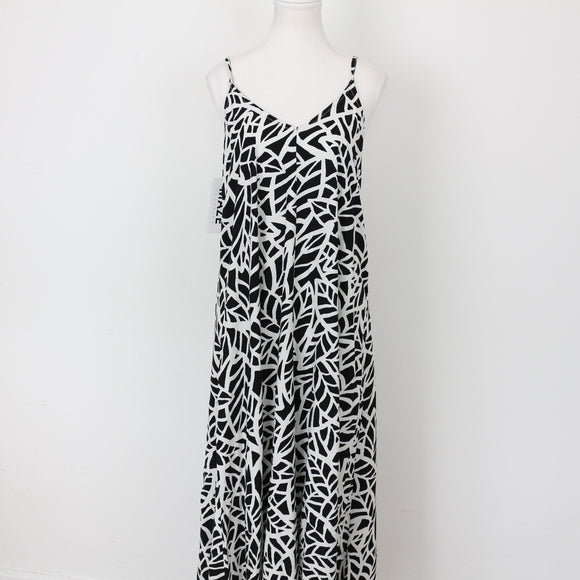 YDE Black & White Strappy Maxi Dress | Size M