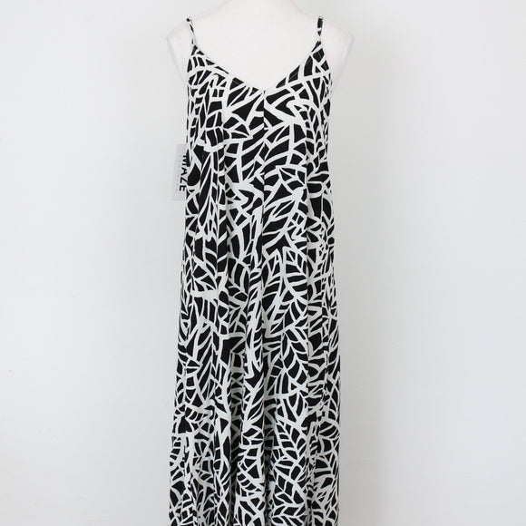 YDE Black & White Strappy Maxi Dress | Size M