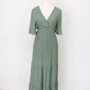 YDE Sage Green Maxi Dress | Size M-1