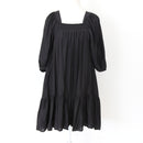 YDE Black Mini Puff Sleeve Dress (M)-1