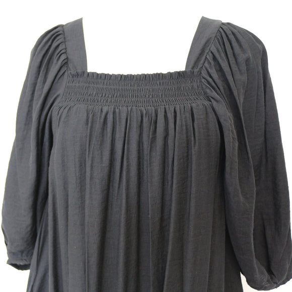 YDE Black Mini Puff Sleeve Dress (M)