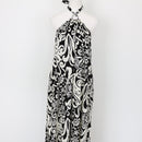 YDE Black and white halter neck maxi dress - M-1