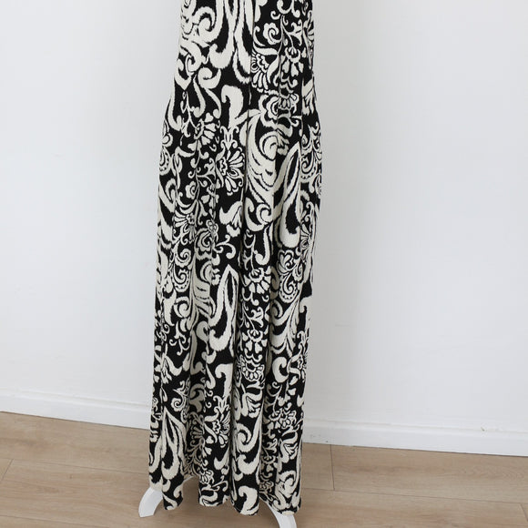 YDE Black and white halter neck maxi dress - M