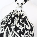 YDE Black and white halter neck maxi dress - M-3