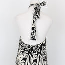 YDE Black and white halter neck maxi dress - M-4