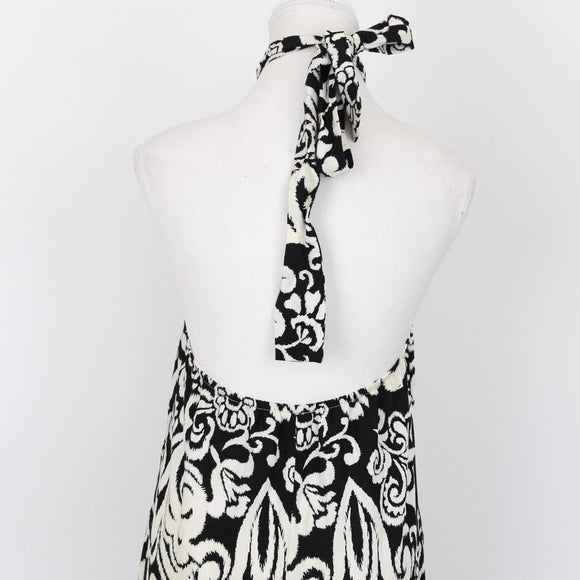 YDE Black and white halter neck maxi dress - M