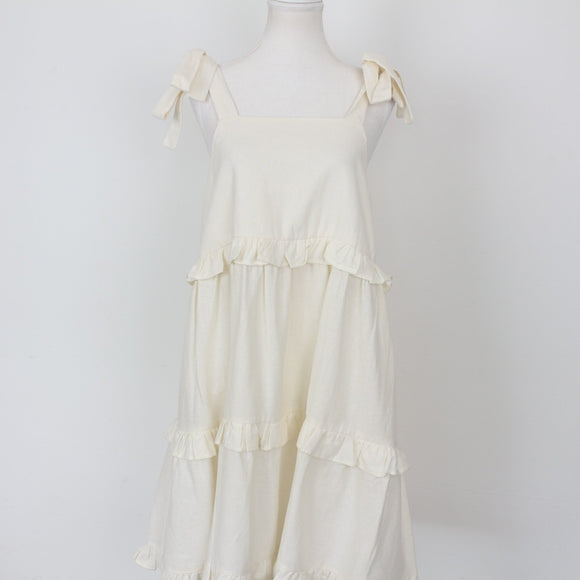 YDE Cream Short Trapeze Dress (M)