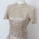 YDE Champagne Open-Back Evening Gown (M)-2
