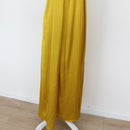 YDE Mustard Satin Halterneck Dress (M)-2