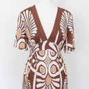 YDE Brown Floral Maxi Dress (M)-3