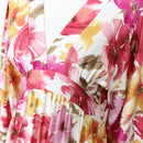 YDE Pink & Orange Three-Quarter Sleeve Maxi Dress (M)-2