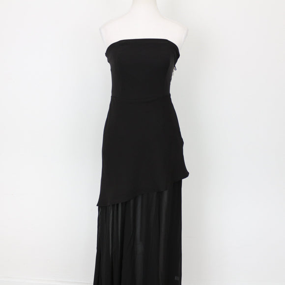 YDE Black Chiffon-Lined Mini Dress