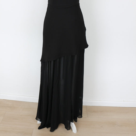 YDE Black Chiffon-Lined Mini Dress