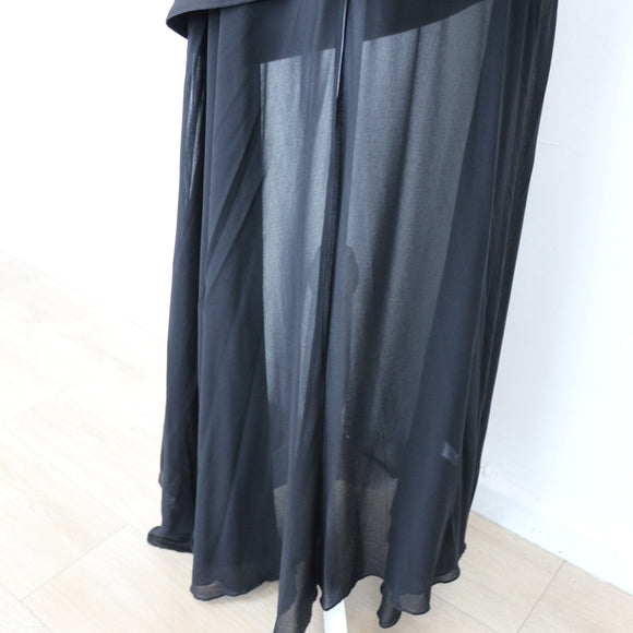YDE Black Chiffon-Lined Mini Dress