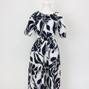 YDE Blue & White Cut-Out Dress (M)-1