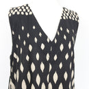 YDE Black & Cream Print Linen Maxi Dress (M)-3