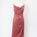 YDE Pink Satin Strappy Maxi Dress (M)-1