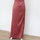 YDE Pink Satin Strappy Maxi Dress (M)-2