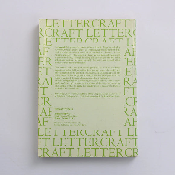 Letter Craft by John R. Biggs