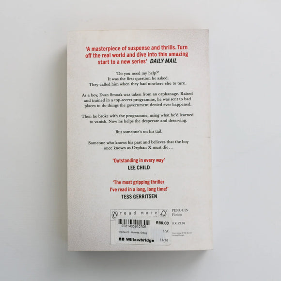 Orphan X by Gregg Hurwitz