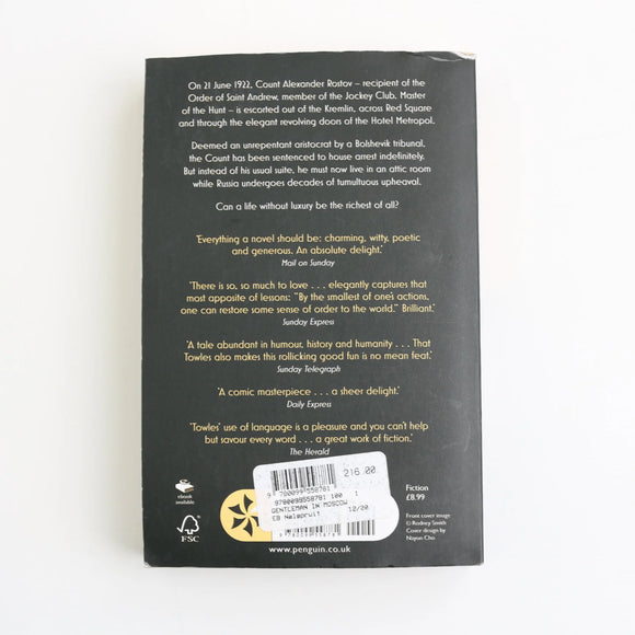 A Gentleman in Moscow by Amor Towles