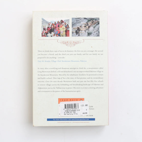 Three Cups of Tea by Greg Mortenson & David Oliver Relin