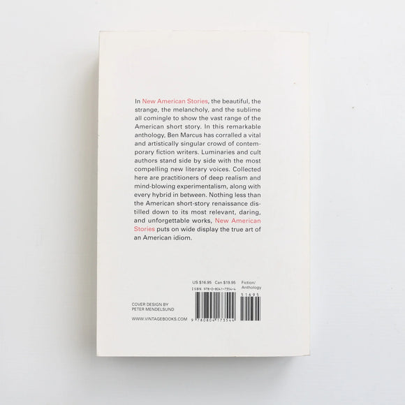 New American Stories by Ben Marcus