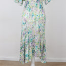 Poetry Floral Puff-Sleeve Maxi Dress, Size 8-5