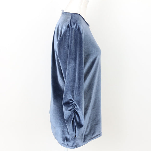 Blue Velvet Blouse, Size M