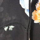 H&M Black Floral Mini Dress, Size 8-2