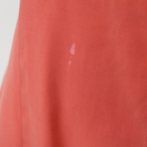 Mango Coral Soft-Touch Button-Up Dress, Size XS