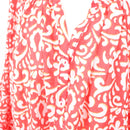 Ackermans Bright Orange Long-Sleeve Blouse, Size 46-2