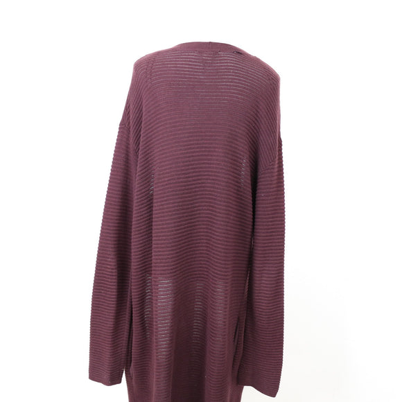 H&M Maroon Midi Cardigan, Size XS