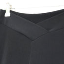 Black Ribbed Flare Tights, V-Cut Waist, Size M-3