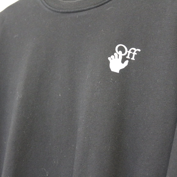 Off-White and Black Graphic Sweater, Size S