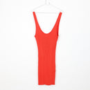 H&M Bright Orange Knitted Bodycon Dress, Size L-1