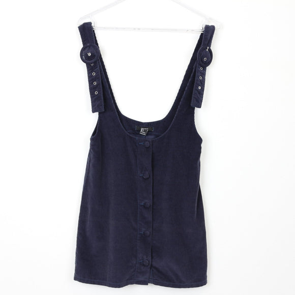 Forever 21 Navy Blue Corduroy Blouse, Size S