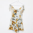 Floral Linen Dungarees, Size S-1