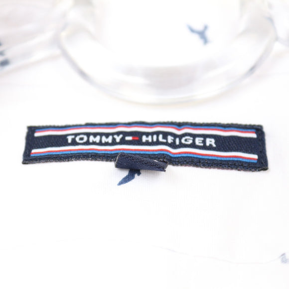 Tommy Hilfiger White Bird-Print Shirt, Size 3/4