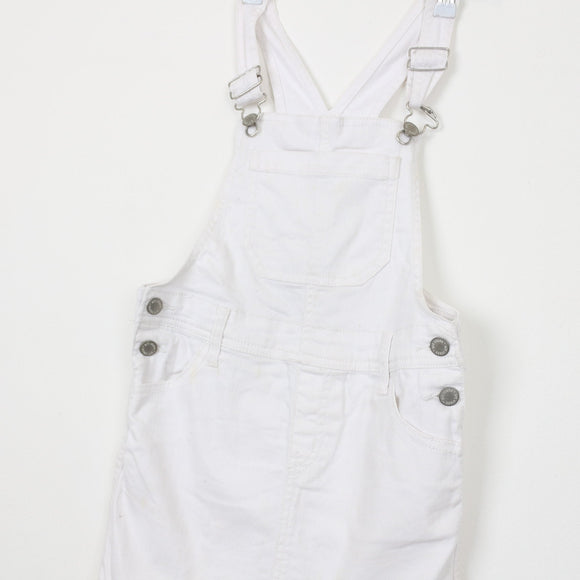 Art Class White Dungarees, Size 7/8