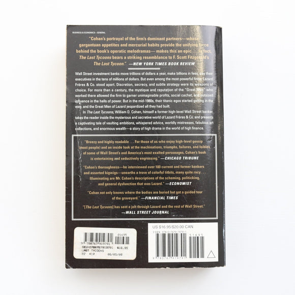 The Last Tycoons by William D. Cohan
