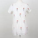 White Floral Blouse | Size S-1
